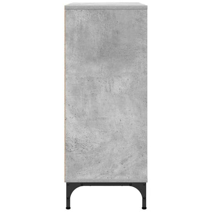Sideboard Betongrau 79,5 x 33 x 82 cm Holzwerkstoff