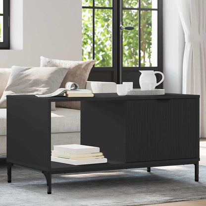 Couchtisch Schwarz 90 x 49 x 46 cm Holzwerkstoff