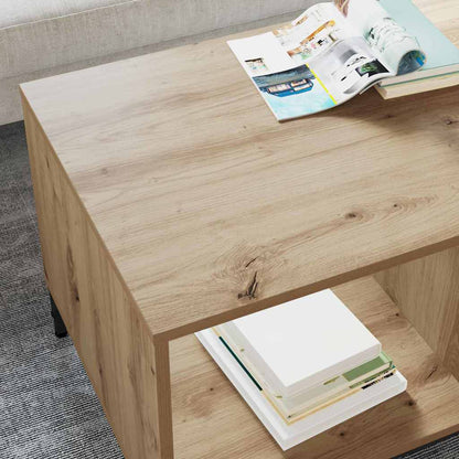 Couchtisch Eiche handwerklich 90 x 49 x 46 cm Holzwerkstoff