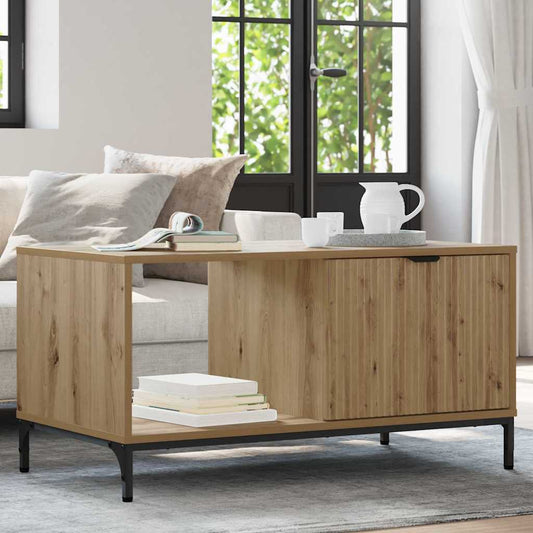 Couchtisch Eiche handwerklich 90 x 49 x 46 cm Holzwerkstoff