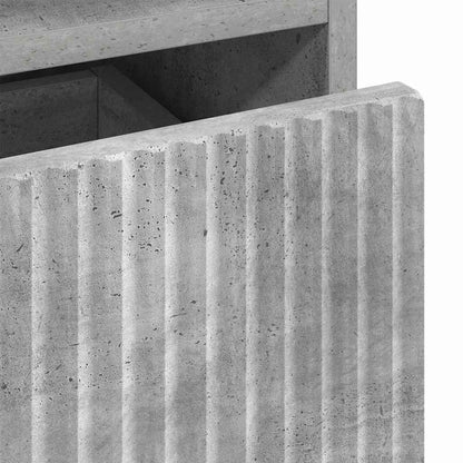 Nachttische 2 pcs Betongrau 49 x 36 x 61 cm Holzwerkstoff