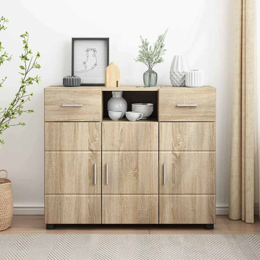 Sideboard Sonoma Eiche 88.5 x 30.5 x 73 cm Holzwerkstoff