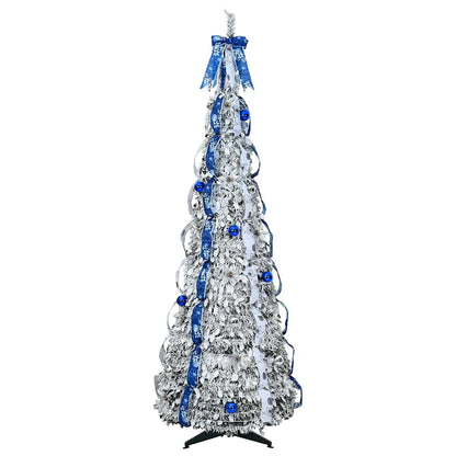 Künstlicher Weihnachtsbaum mit 200 LEDs Grün 210 cm PVC
