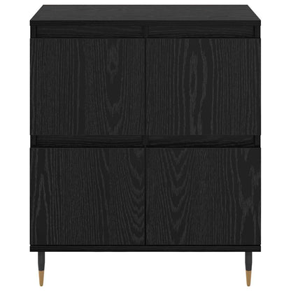 Sideboards 2 pcs Schwarze Eiche 120 x 35 x 70 cm Holzwerkstoff