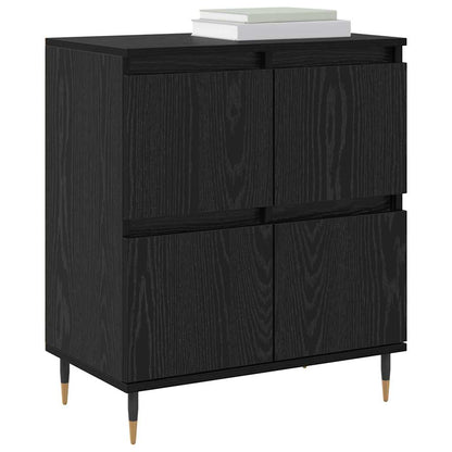 Sideboards 2 pcs Schwarze Eiche 120 x 35 x 70 cm Holzwerkstoff