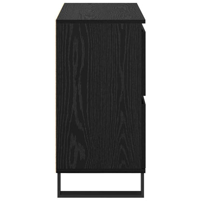 Sideboards 2 pcs Schwarze Eiche 120 x 35 x 70 cm Holzwerkstoff