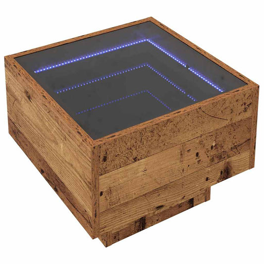 Badschrank Altholz 40 x 40 x 30 cm Ingenieurholz und Glas