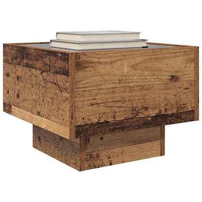 Badschrank Altholz 40 x 40 x 30 cm Ingenieurholz und Glas