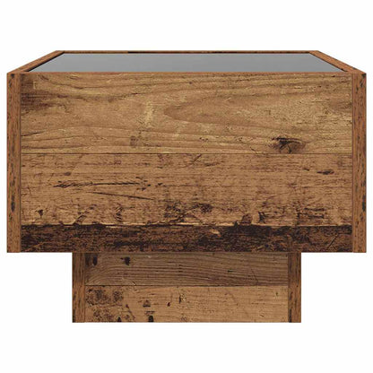 Badschrank Altholz 40 x 40 x 30 cm Ingenieurholz und Glas