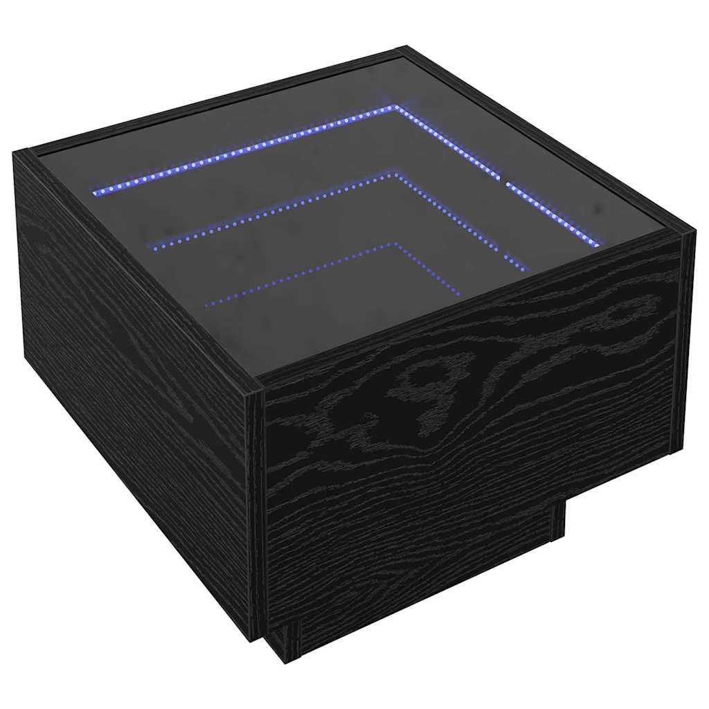 Aufbewahrungsschrank Schwarz Eichen-Optik 40 x 40 x 30 cm