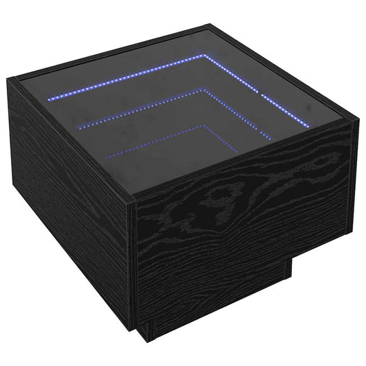 Aufbewahrungsschrank Schwarz Eichen-Optik 40 x 40 x 30 cm