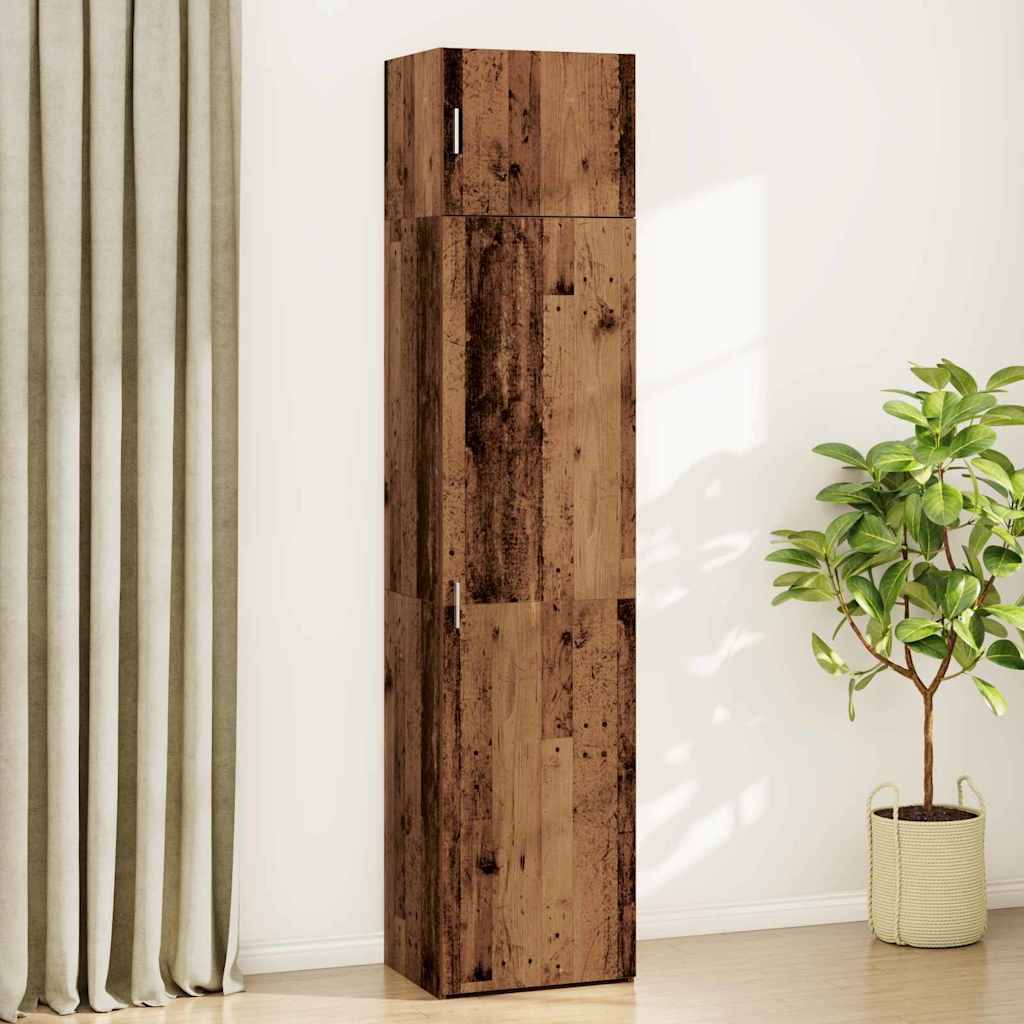 Aufbewahrungsschrank Altholz 50 x 41 x 225 cm Holzwerkstoff