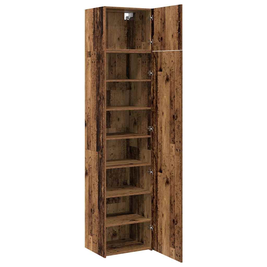 Aufbewahrungsschrank Altholz 50 x 41 x 225 cm Holzwerkstoff