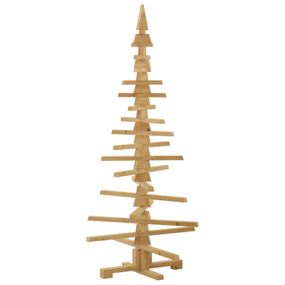 Holz Weihnachtsbaum mit Ständer Braun 150 cm Massivholz Kiefer