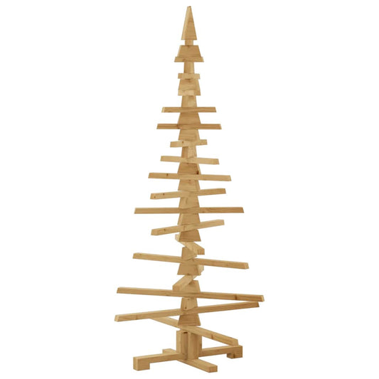 Holz Weihnachtsbaum mit Ständer Braun 150 cm Massivholz Kiefer
