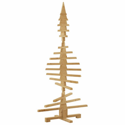 Holz Weihnachtsbaum mit Ständer Braun 150 cm Massivholz Kiefer