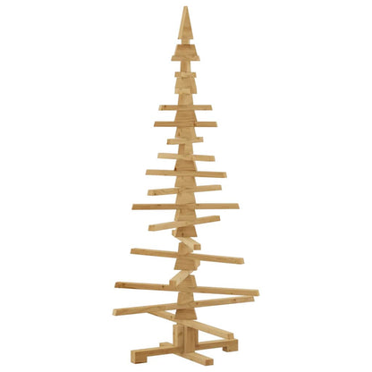 Holz Weihnachtsbaum mit Ständer Braun 150 cm Massivholz Kiefer