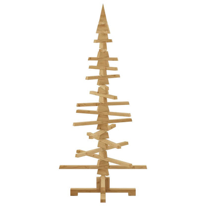Holz Weihnachtsbaum mit Ständer Braun 150 cm Massivholz Kiefer