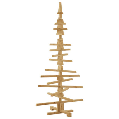 Holz Weihnachtsbaum mit Ständer Braun 150 cm Massivholz Kiefer