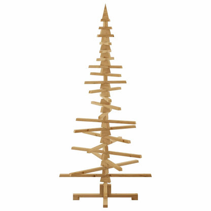 Holz Weihnachtsbaum mit Ständer Braun 180 cm Massivholz Kiefer