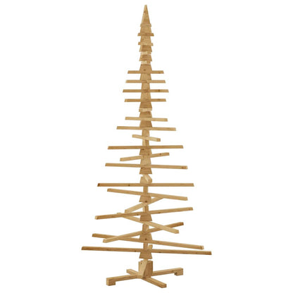 Holz Weihnachtsbaum mit Ständer Braun 210 cm Massivholz Kiefer