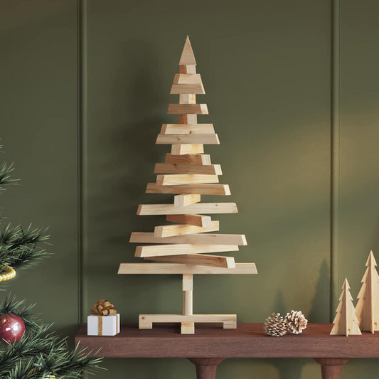 Weihnachtsbäume mit Ständer Natur 90 cm Massivholz Kiefer