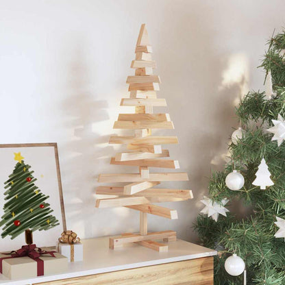 Weihnachtsbäume mit Ständer Natur 90 cm Massivholz Kiefer
