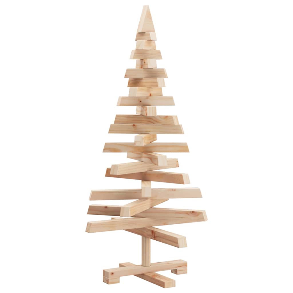 Weihnachtsbäume mit Ständer Natur 90 cm Massivholz Kiefer