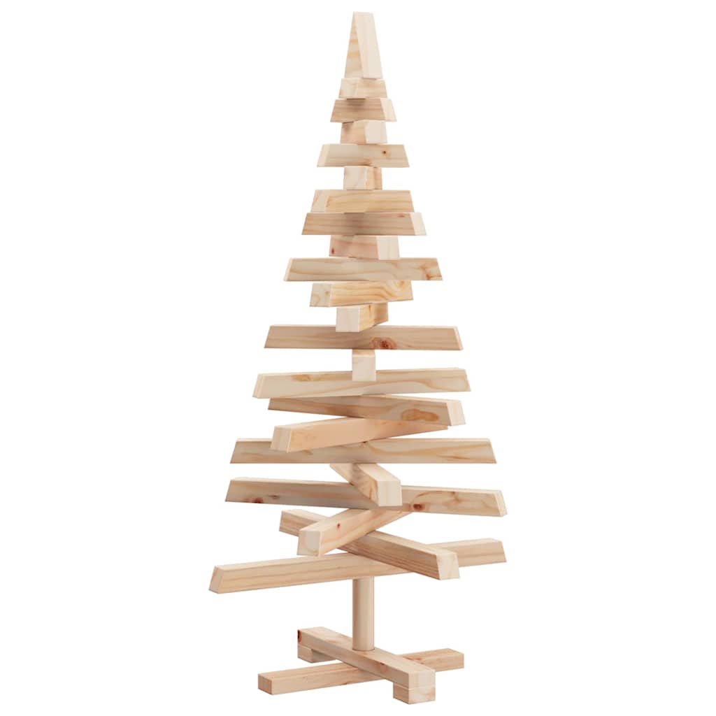 Weihnachtsbäume mit Ständer Natur 90 cm Massivholz Kiefer