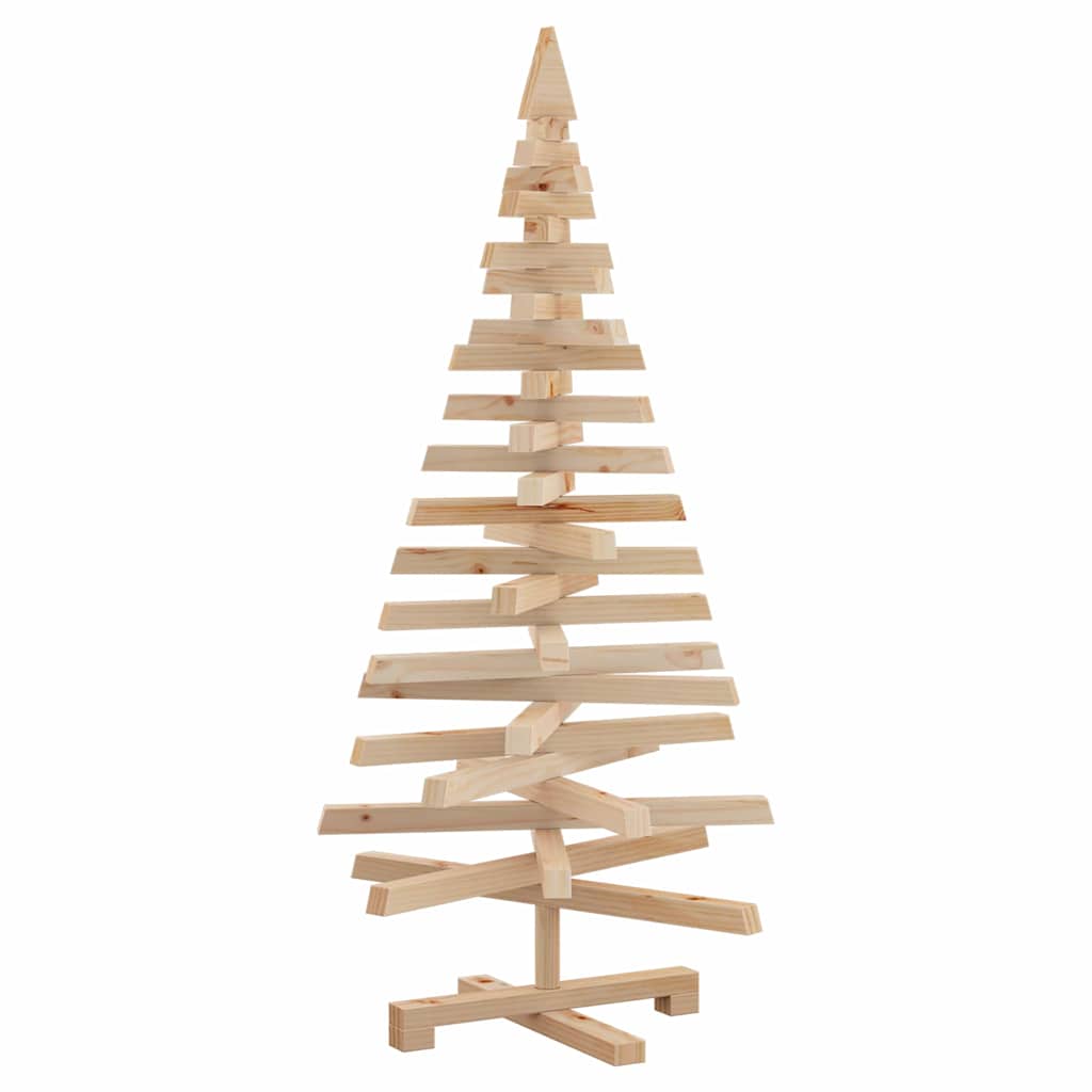 Weihnachtsbäume mit Ständer Natur 120 cm Massivholz Kiefer