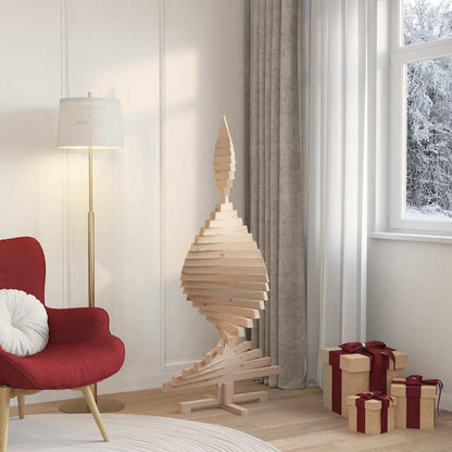 Weihnachtsbäume mit Ständer Natur 150 cm Massivholz Kiefer