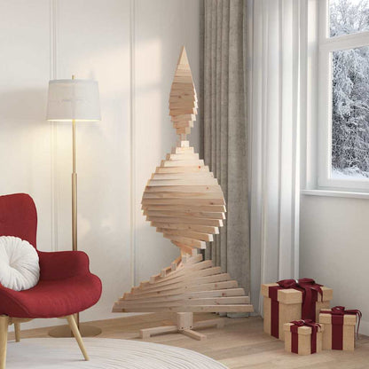 Weihnachtsbäume mit Ständer Natur 180 cm Massivholz Kiefer