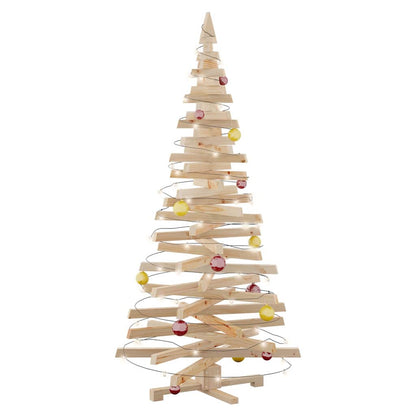 Weihnachtsbäume mit Ständer Natur 180 cm Massivholz Kiefer