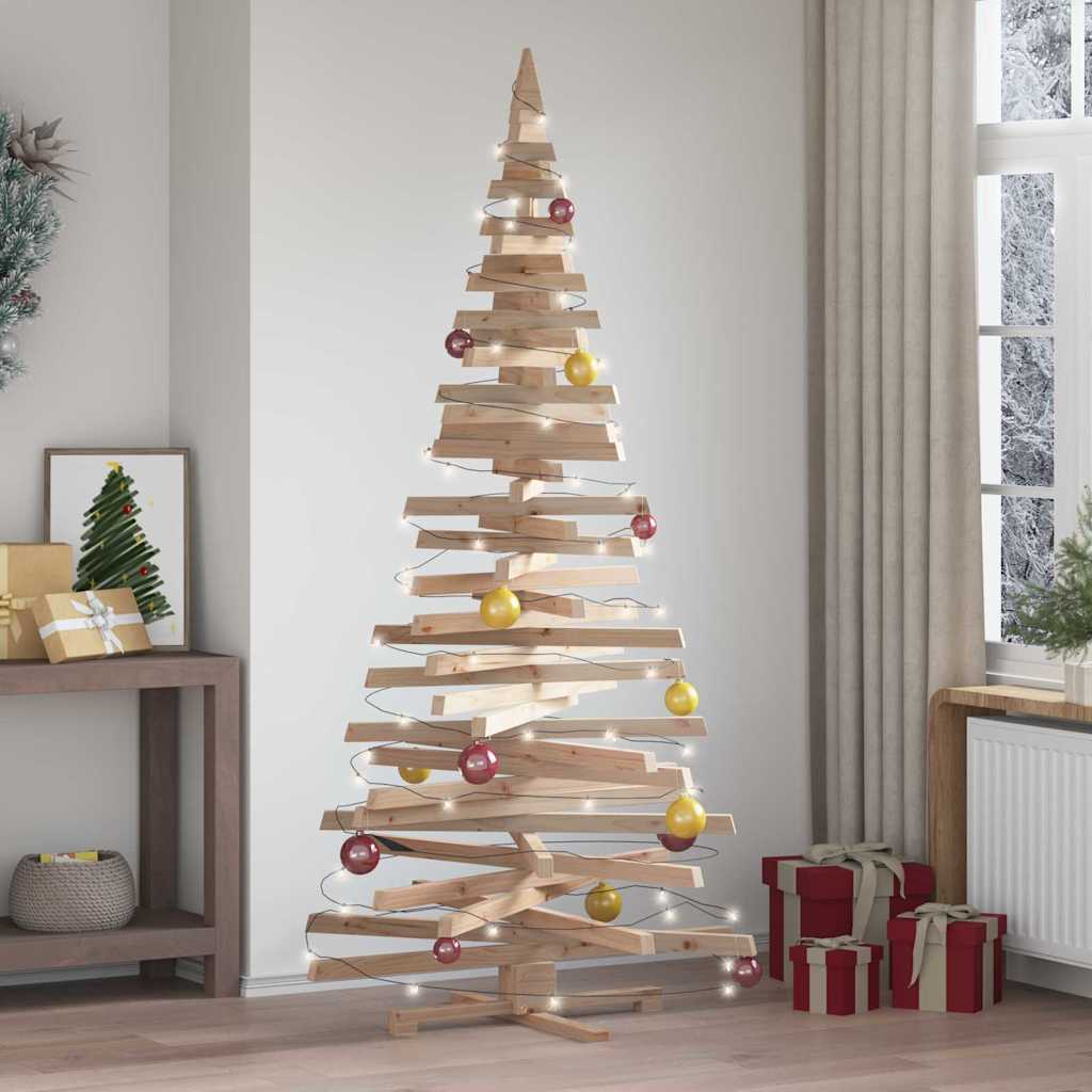 Weihnachtsbäume mit Ständer Natur 210 cm Massivholz Kiefer
