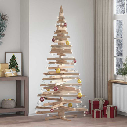 Weihnachtsbäume mit Ständer Natur 210 cm Massivholz Kiefer