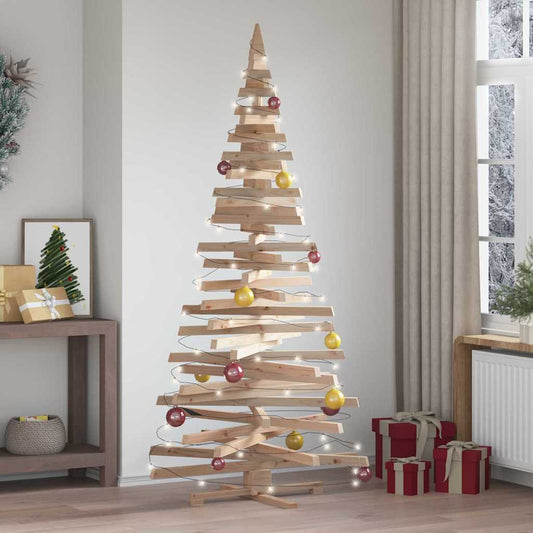 Weihnachtsbäume mit Ständer Natur 210 cm Massivholz Kiefer