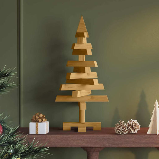 Weihnachtsbäume mit Ständer Braun 60 cm Massivholz Kiefer