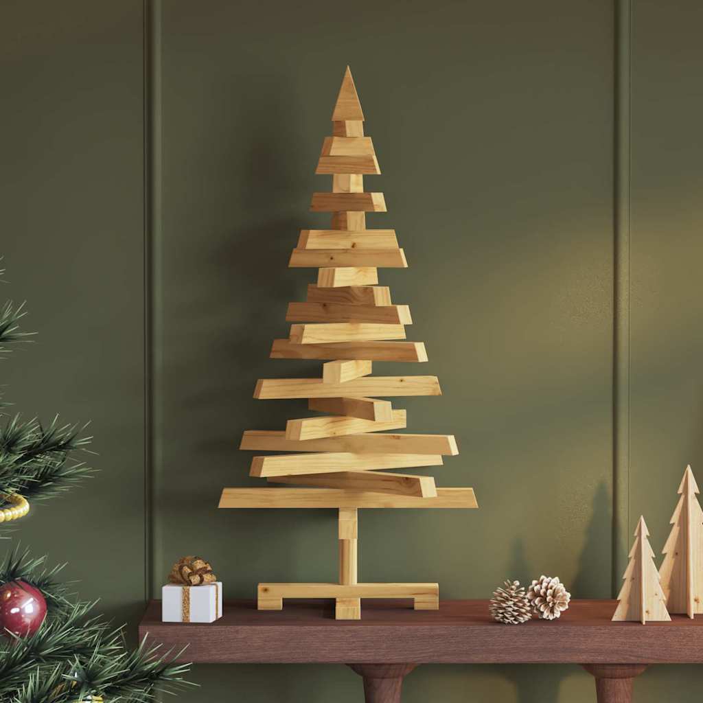 Weihnachtsbäume mit Ständer Braun 90 cm Massivholz Kiefer