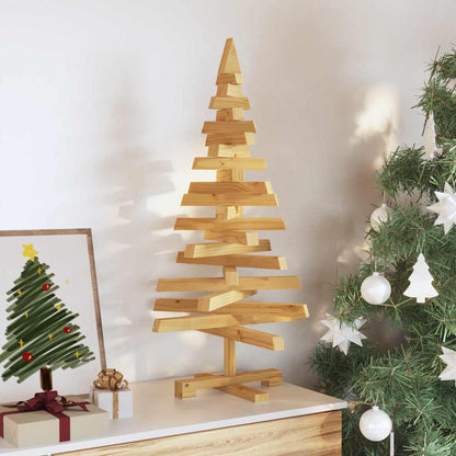 Weihnachtsbäume mit Ständer Braun 90 cm Massivholz Kiefer