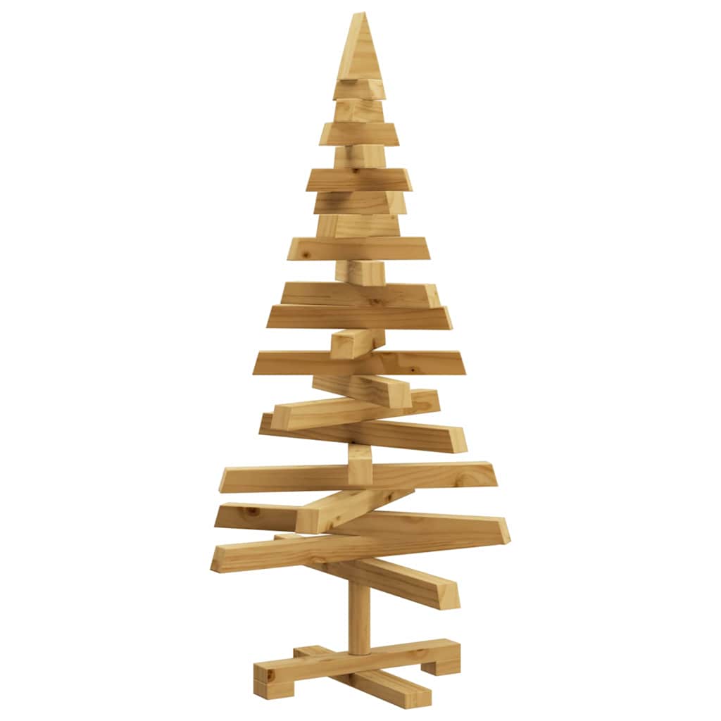 Weihnachtsbäume mit Ständer Braun 90 cm Massivholz Kiefer