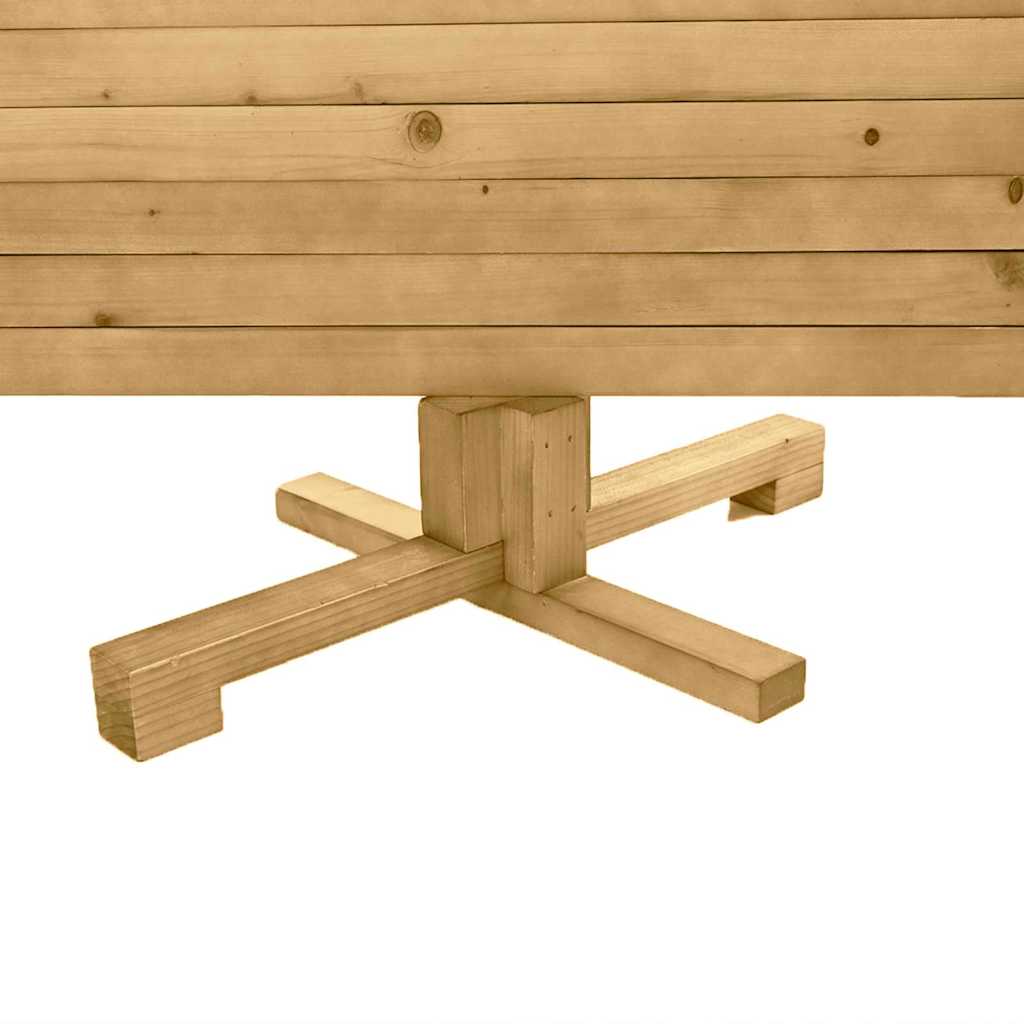 Weihnachtsbäume mit Ständer Braun 120 cm Massivholz Kiefer