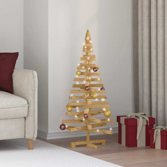Weihnachtsbäume mit Ständer Braun 120 cm Massivholz Kiefer