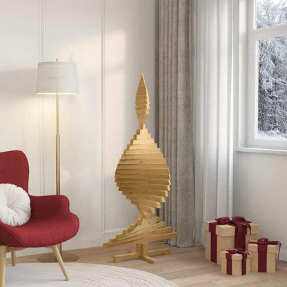 Weihnachtsbäume mit Ständer Braun 150 cm Massivholz Kiefer