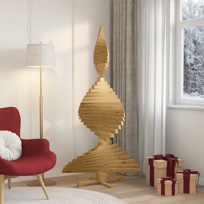 Weihnachtsbäume mit Ständer Braun 180 cm Massivholz Kiefer