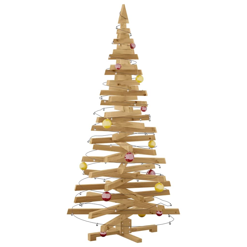 Weihnachtsbäume mit Ständer Braun 180 cm Massivholz Kiefer