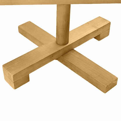Weihnachtsbäume mit Ständer Braun 210 cm Massivholz Kiefer