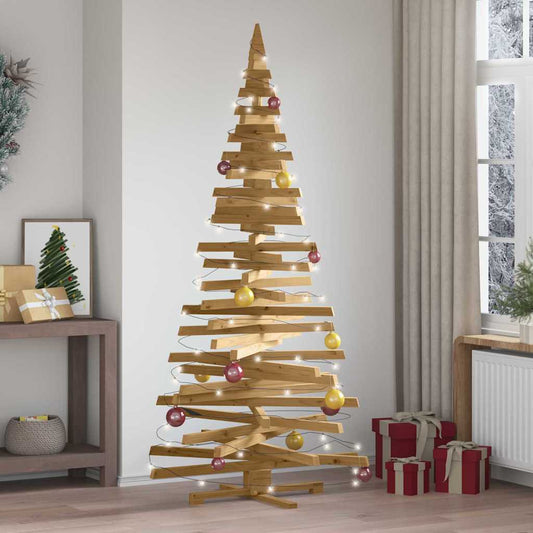 Weihnachtsbäume mit Ständer Braun 210 cm Massivholz Kiefer