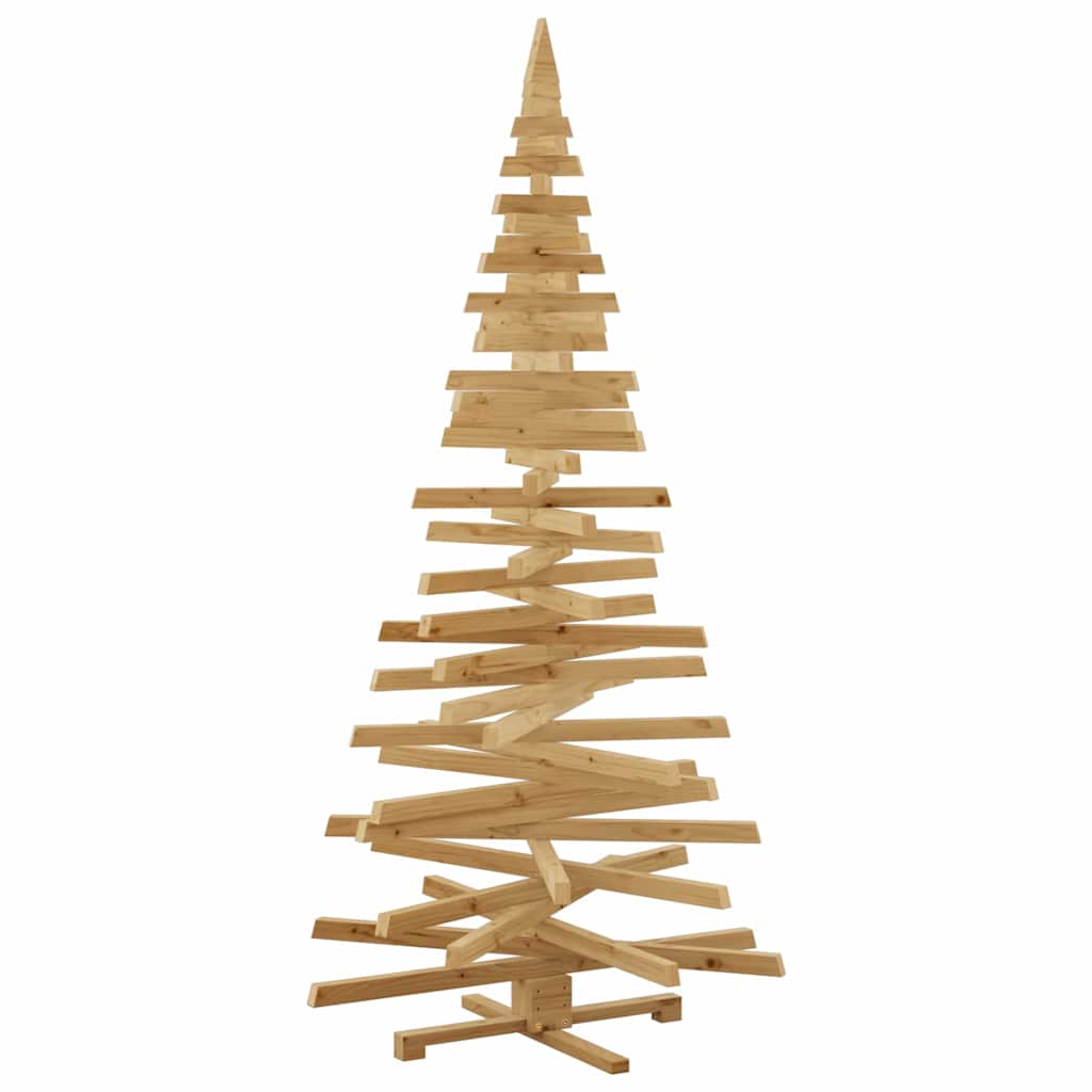 Weihnachtsbäume mit Ständer Braun 210 cm Massivholz Kiefer