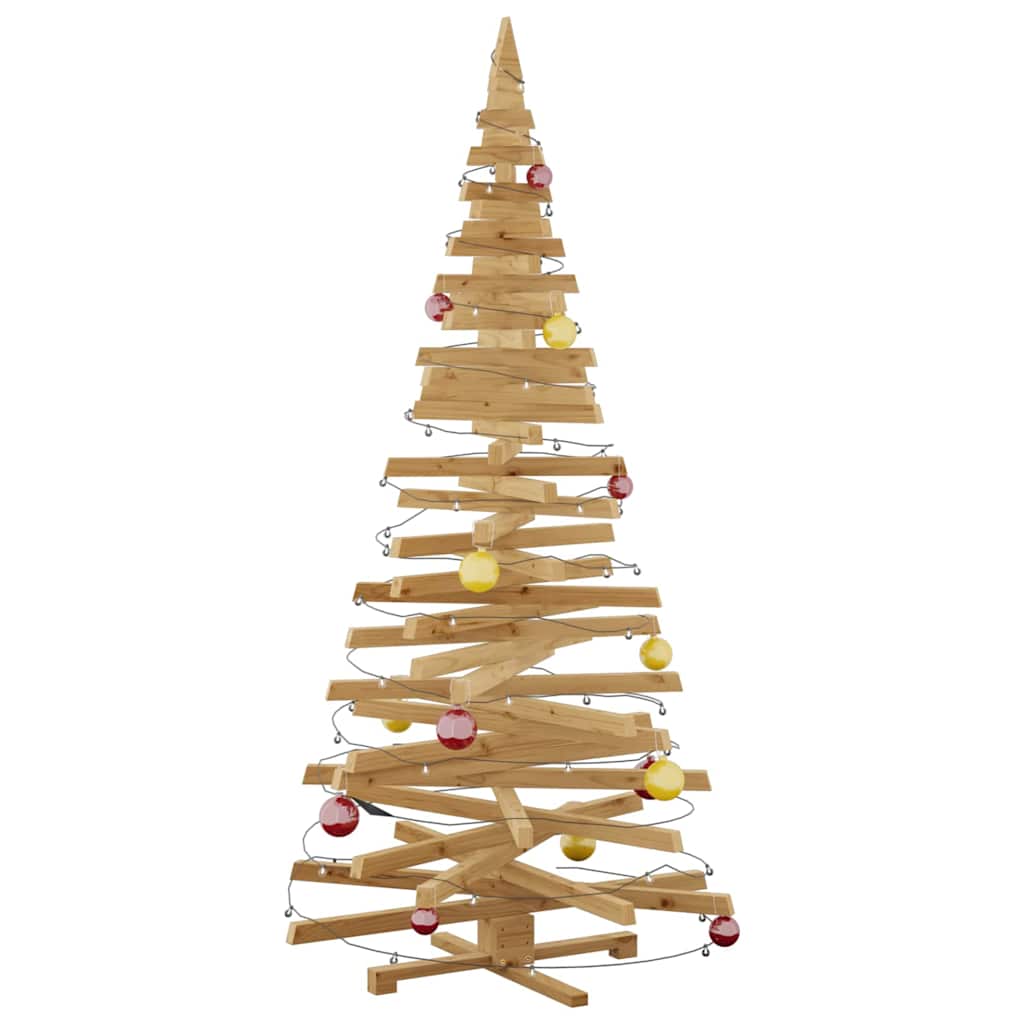Weihnachtsbäume mit Ständer Braun 210 cm Massivholz Kiefer