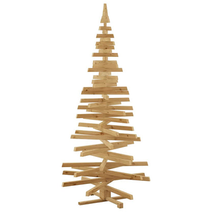 Weihnachtsbäume mit Ständer Braun 210 cm Massivholz Kiefer